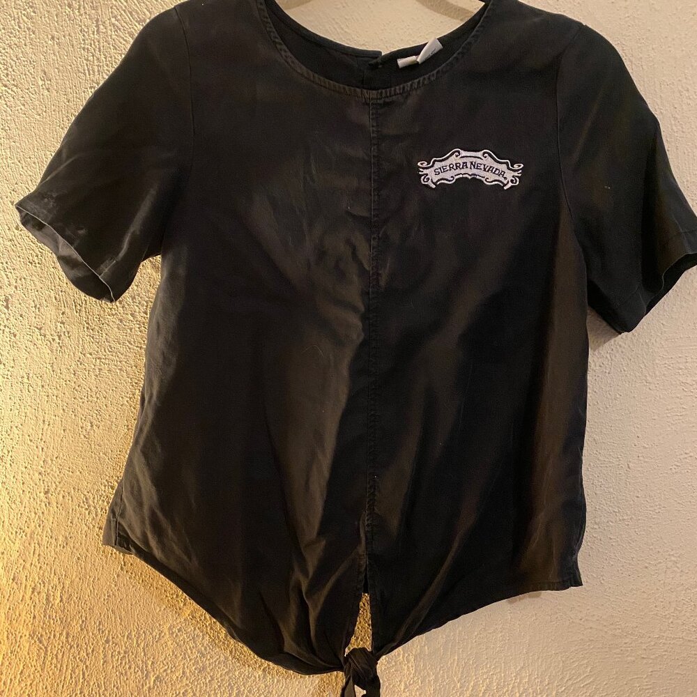 Tentree Black Tie-Front Button Top Back | Sierra Nevada Brewing